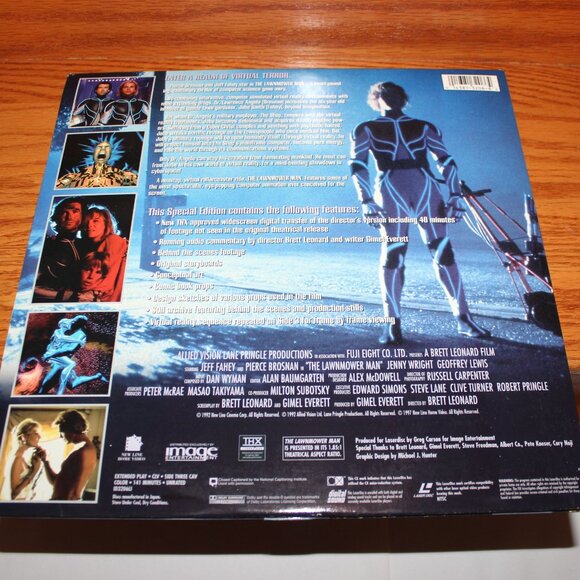 3/$118- flawless discs THE LAWNMOWER MAN Widescreen Special Edition Laserdisc - Picture 3 of 8